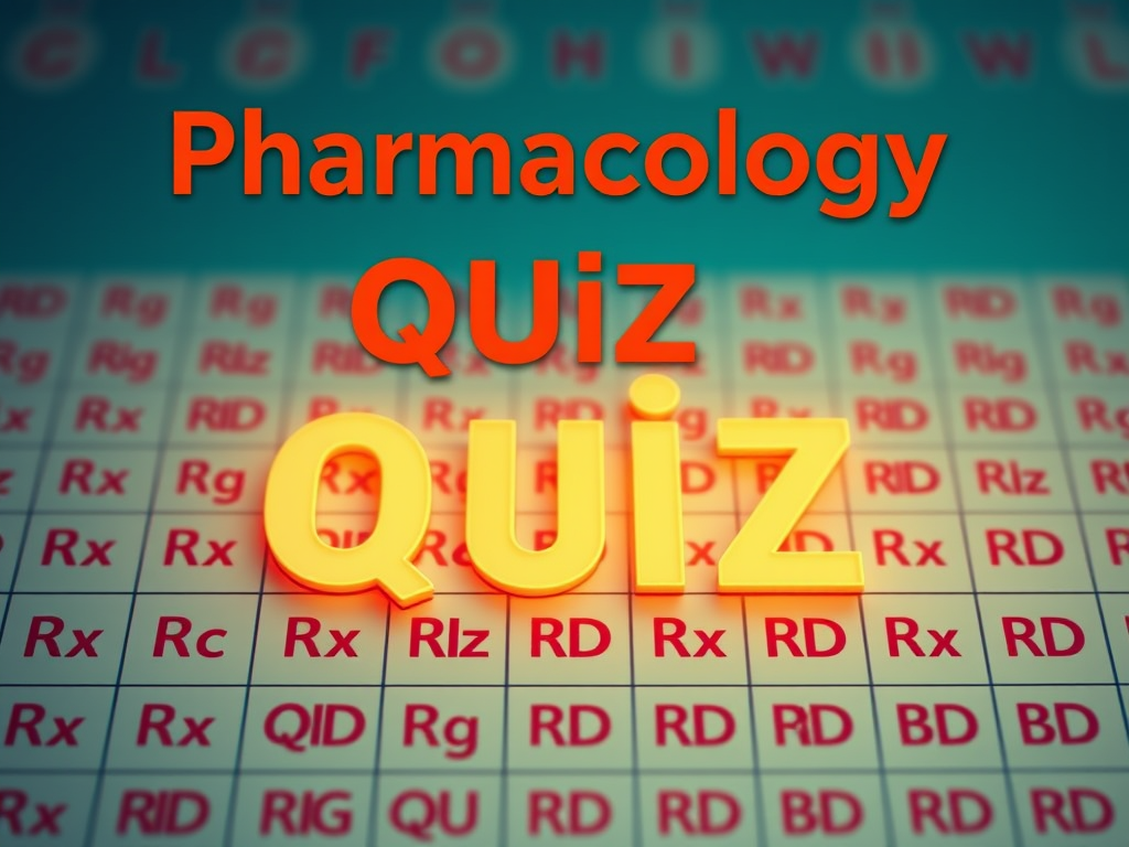 Quiz : Pharmacology abbreviations
